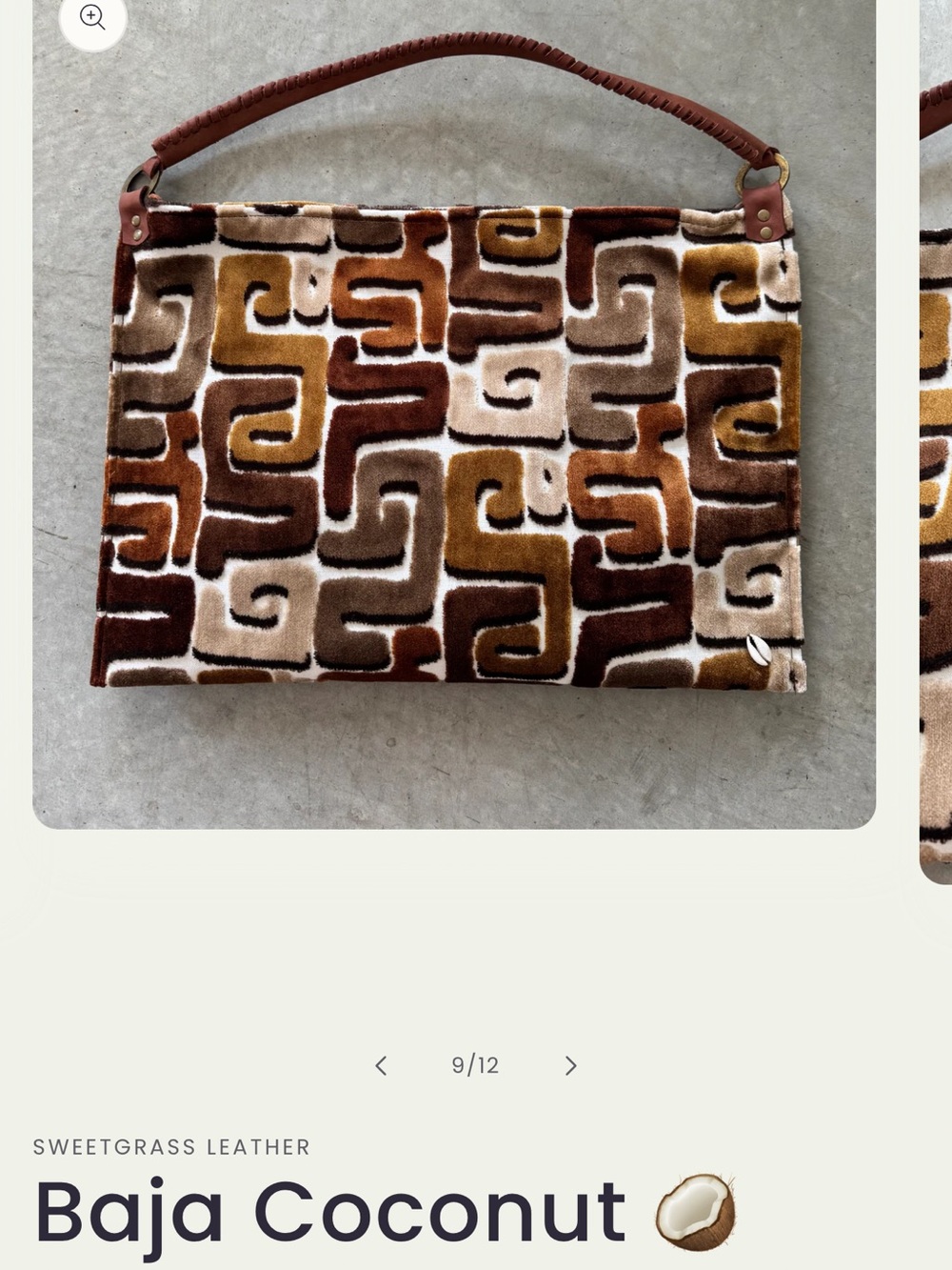 Sweet grass leather co. geo bag/tote - Picture 10 of 13